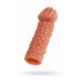 Насадка реалистичная KOKOS PENIS SLEEVE с дополнительной стимуляцией, TPE, телесная, 16.5 см