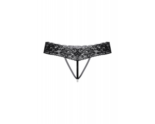 Стринги с ниткой из бусин SoftLine Collection, черный, M/L