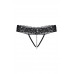 Стринги с ниткой из бусин SoftLine Collection, черный, M/L