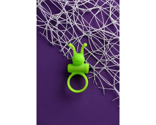 Эрекционное кольцо на пенис A-Toys by TOYFA Flik, силикон, зеленый, 9,1 см, Ø 3,1 см
