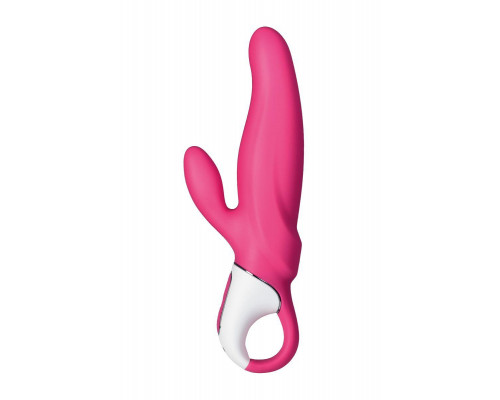 Нереалистичный вибратор Satisfyer Vibes Mr. Rabbit, силикон, красный, 22,1 см.