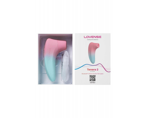 Вакуумно-волновой стимулятор клитора LOVENSE Tenera 2 PulseSense, силикон, розовый