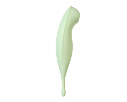 Точечный вибратор с вакуумной стимуляцией Satisfyer Twirling Pro Connect App, силикон, мятный, 20 см