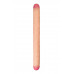 Фаллоимитатор RealStick Brutal Castor двусторонний, neoskin, телесный, 56 cм