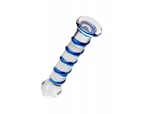 Нереалистичный фаллоимитатор Sexus Glass, стекло, прозрачный, 17 см