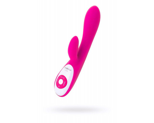 Вибратор с клиторальным стимулятором Nalone Rhythm, силикон, розовый, 21,6 см