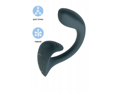 Вагинально-клиторальный вибратор Satisfyer G for Goddess 1, темно-серый, 27 см