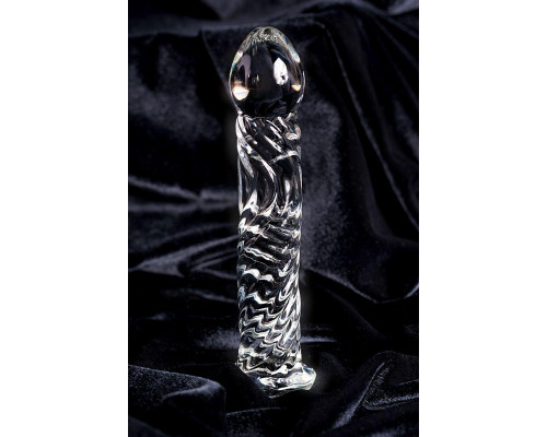 Нереалистичный фаллоимитатор Sexus Glass, стекло, прозрачный, 16,5 см