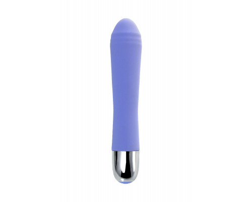 Вибратор с клиторальной стимуляцией Flovetta CROCUS, силикон, фиолетовый, 17,5 см
