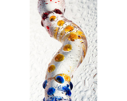 Нереалистичный фаллоимитатор Sexus Glass, стекло, прозрачный, 20 см
