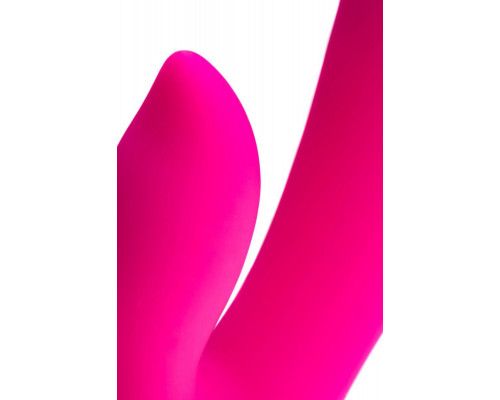 Вибратор с клиторальным стимулятором L'Eroina Lia, силикон, розовый, 19 см