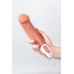 Нереалистичный вибратор Satisfyer Master, силикон, бежевый, 23,5 см.