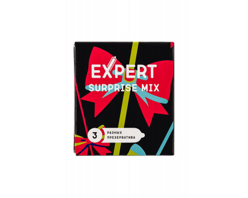 Презервативы EXPERT Surprise Mix, секретный микс, 3шт