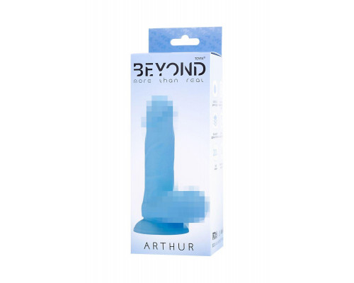 Фаллоимитатор Beyond by Toyfa, Arthur, силикон, голубой, 20 см
