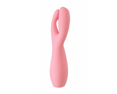 Вибростимулятор Satisfyer Threesome 3, силикон, розовый, 14 см