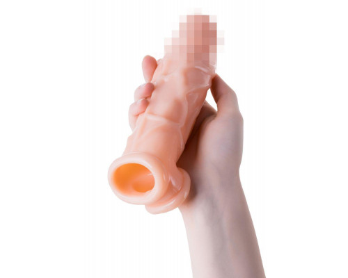Насадка XLover by TOYFA для увеличения размера, TPR, телесный 18,5 см
