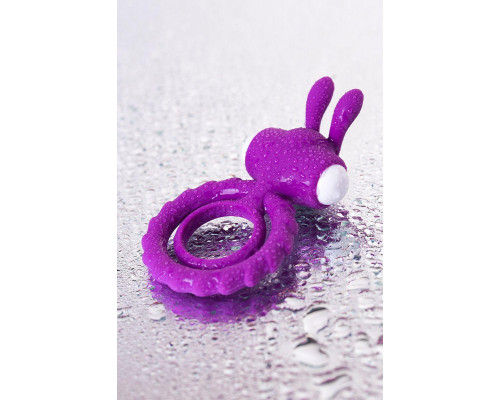 Эрекционное кольцо на пенис JOS GOOD BUNNY, силикон, фиолетовый, 9 см