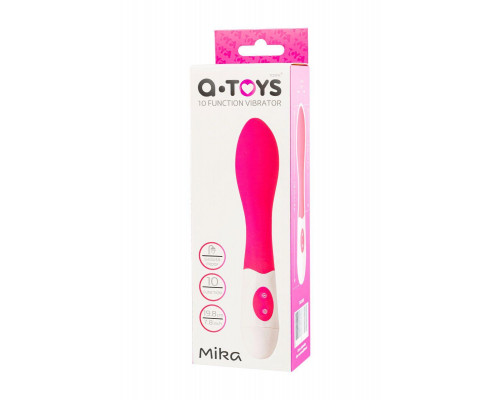 Нереалистичный вибратор A-Toys by TOYFA Mika, силикон, розовый, 19,8 см