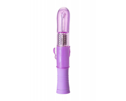 Вибратор с клиторальным стимулятором A-Toys by TOYFA High-Tech fantasy, TPE, фиолетовый, 22,4 см