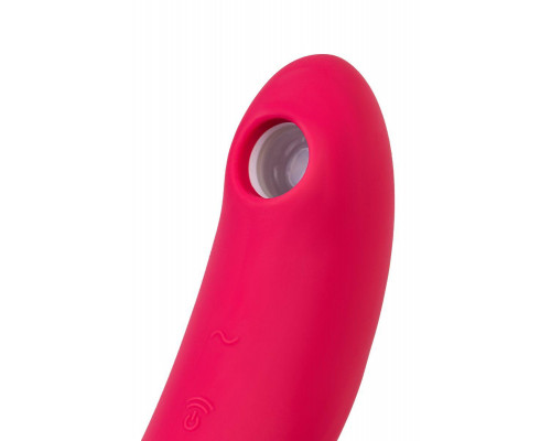Точечный вибратор с вакуумной стимуляцией Satisfyer Twirling Pro, силикон, красный 20 см