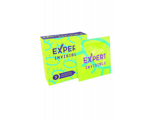 Презервативы EXPERT Invisible, ультратонкие, 3шт