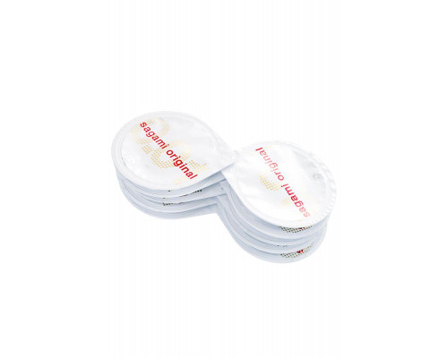 Презервативы Sagami, original 0.01, полиуретан, 17 см, 5,5 см, 10 шт.